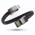 شاحن سوار من الجلد، كيبل شحن USB شاحن سفر محمول