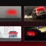 شريط اضاءة LED خارجي لغطاء محرك السيارة