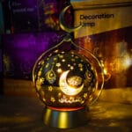 اباجورة رمضان مضيئة على شكل كاسة