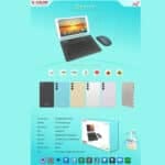 ⁦تابلت بكيبورد و ماوس بلوتوث ( ضمان 6 اشهر ) + طاولة لابتوب قابلة للطي + مجموعة هدايا⁩ - الصورة ⁦2⁩