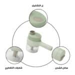 ⁦مجموعة قطاعة خضروات كهربائية محمولة 4 في 1 بضمان عامين⁩ - الصورة ⁦6⁩