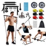 ⁦مجموعة التمرين الكامل (مجموعة أدوات بيلاتيس بار + كرة اليوغا و التمارين + قفاز مريح للتحكم والثبات أثناء التمارين)⁩ - الصورة ⁦3⁩