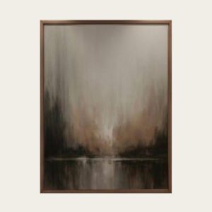 لوحة انعكاس السكينة | لوحة تجريدية اكريليك على كانفس 120×80 سم