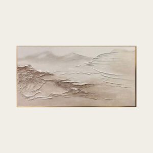 لوحة اكريليك على كانفس مودرن فن بارز | لوحة تكوينات جبلية