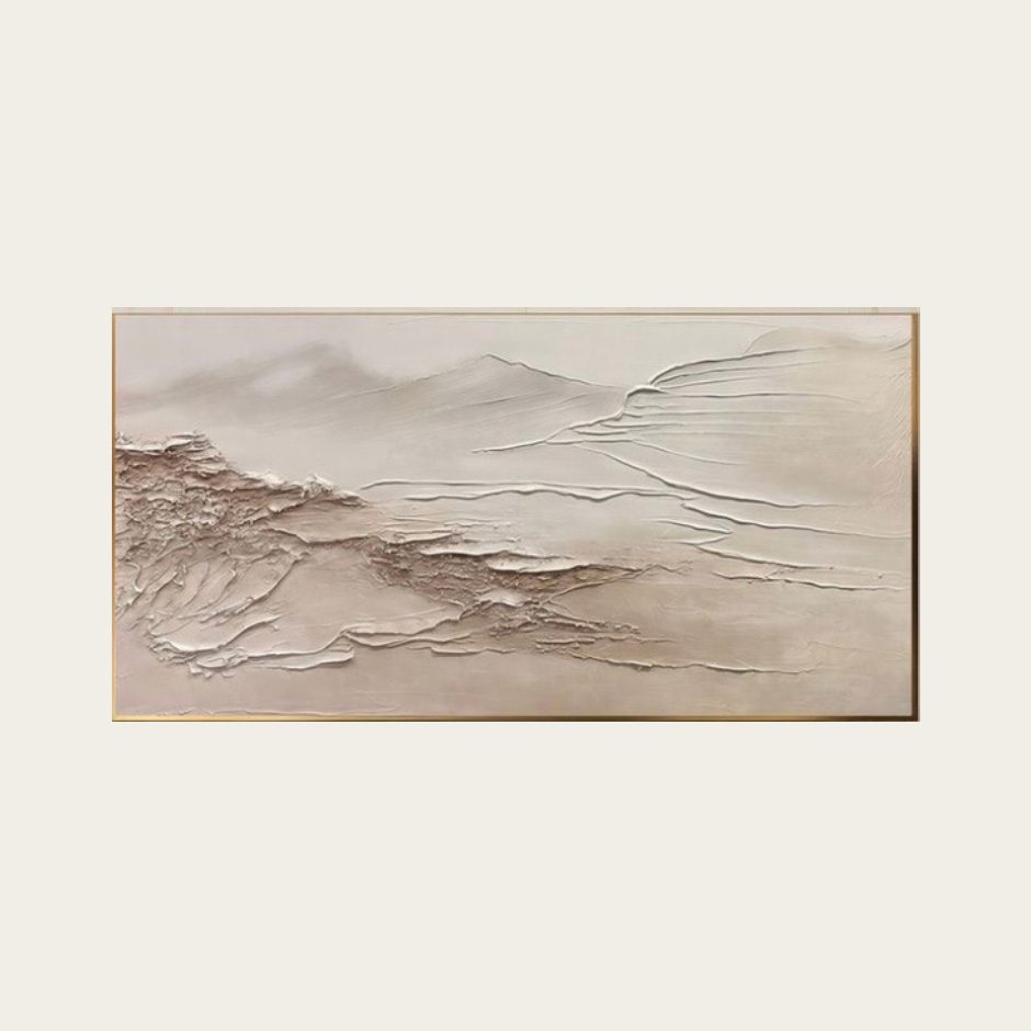 لوحة تكوينات جبلية | لوحة اكريليك على كانفس مودرن فن بارز 100×60 سم