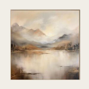 لوحة تجريدية تأمل في الأفق أكريليك على كانفس